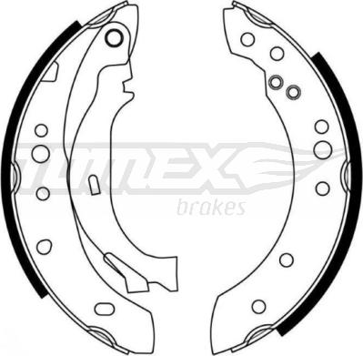 TOMEX brakes TX 21-27 - Set saboti frana parts5.com