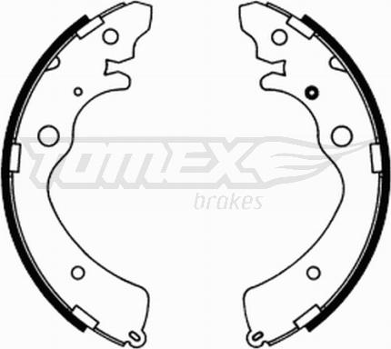 TOMEX brakes TX 21-74 - Fren pabuç takımı parts5.com