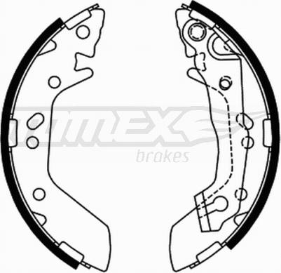 TOMEX brakes TX 21-70 - Garnitura zavorne celjusti parts5.com