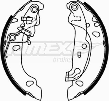 TOMEX brakes TX 21-71 - Set saboti frana parts5.com