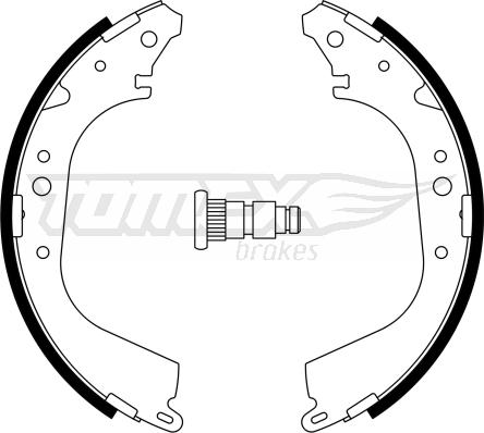 TOMEX brakes TX 23-35 - Set saboti frana parts5.com