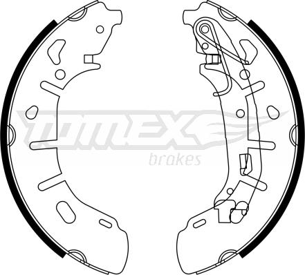 TOMEX brakes TX 23-21 - Set saboti frana parts5.com