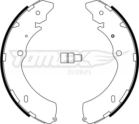 TOMEX brakes TX 23-28 - Set saboti frana parts5.com