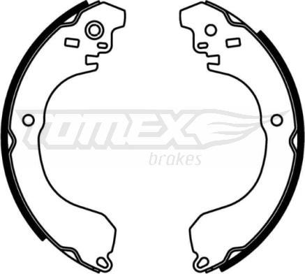 TOMEX brakes TX 22-91 - Brake Shoe Set parts5.com