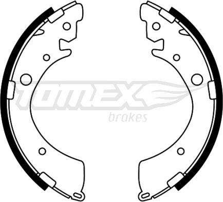 TOMEX brakes TX 22-40 - Fren pabuç takımı parts5.com