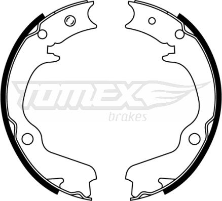 TOMEX brakes TX 22-41 - Fren pabuç takımı parts5.com