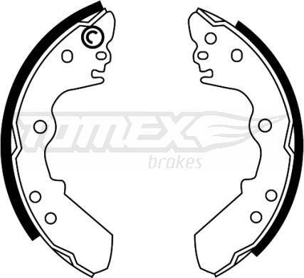 TOMEX brakes TX 22-47 - Set saboti frana parts5.com