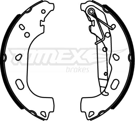 TOMEX brakes TX 22-57 - Set saboti frana parts5.com