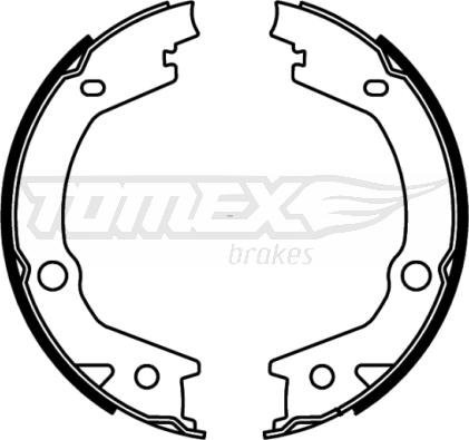 TOMEX brakes TX 22-68 - Brake Shoe Set parts5.com