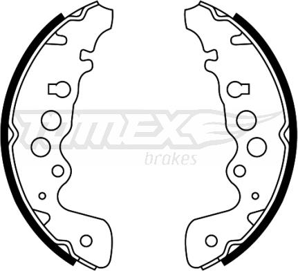 TOMEX brakes TX 22-04 - Brake Shoe Set parts5.com