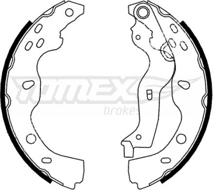 TOMEX brakes TX 22-38 - Set saboti frana parts5.com