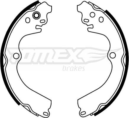 TOMEX brakes TX 22-32 - Brake Shoe Set parts5.com