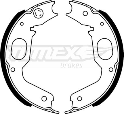 TOMEX brakes TX 22-73 - Zestaw szczęk hamulcowych parts5.com