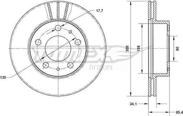 TOMEX brakes TX 70-60 - Disc frana parts5.com