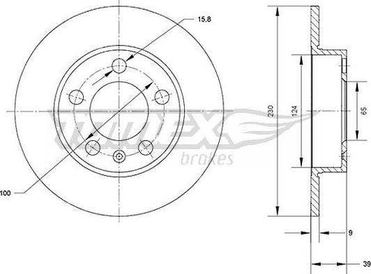 TOMEX brakes TX 70-01 - Disco de freno parts5.com