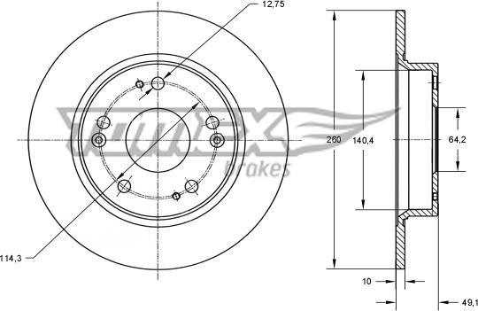 TOMEX brakes TX 73-82 - Disc frana parts5.com