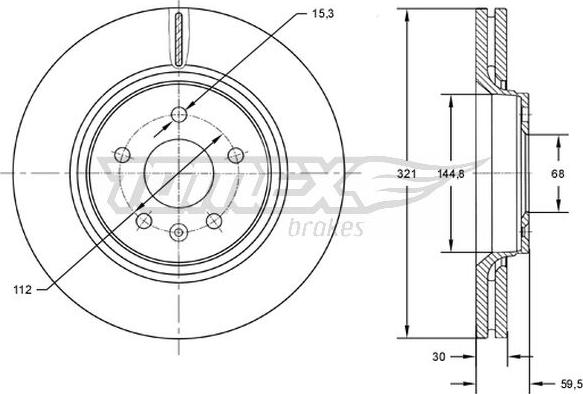 TOMEX brakes TX 72-81 - Disc frana parts5.com