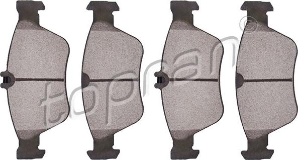 Topran 400 518 - Brake Pad Set, disc brake parts5.com