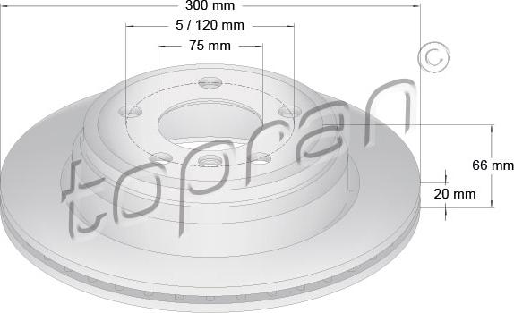 Topran 503 014 - Disc frana parts5.com