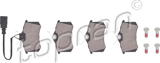 Topran 109 475 - Brake Pad Set, disc brake parts5.com