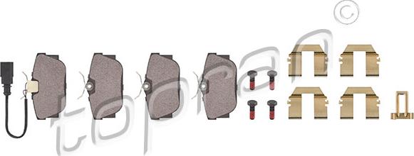 Topran 109 472 - Brake Pad Set, disc brake parts5.com