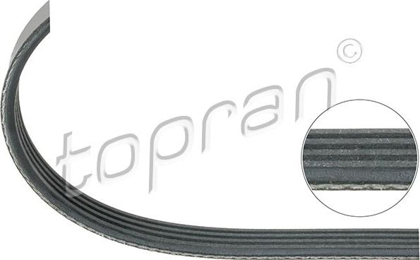 Topran 500 683 - Correa trapecial poli V parts5.com