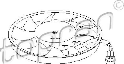 Topran 109 828 - Ventilator, radiator parts5.com