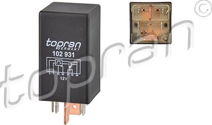 Topran 102 931 - Relee, Hõõgsüsteem parts5.com