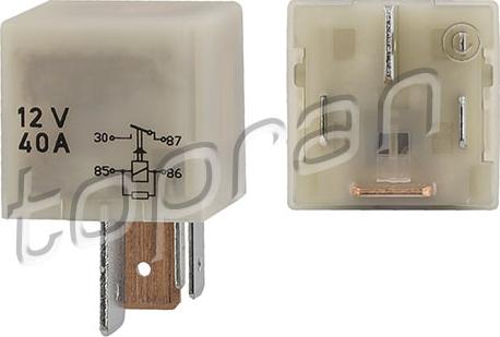 Topran 107 258 - Relé, sistema de precalentamiento parts5.com