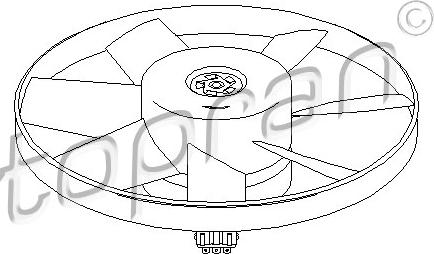 Topran 107 716 - Ventilateur, refroidissement du moteur parts5.com