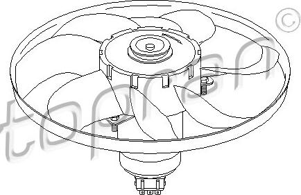 Topran 107 711 - Fan, radiator parts5.com