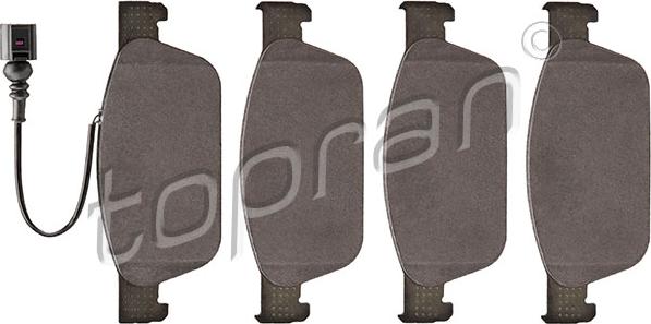 Topran 114 855 - Brake Pad Set, disc brake parts5.com