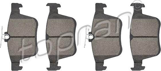 Topran 115 815 - Bremsbelagsatz, Scheibenbremse parts5.com