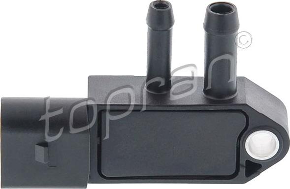 Topran 115 398 - Capteur, pression des gaz échappement parts5.com