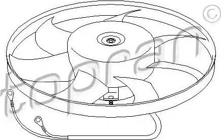 Topran 111 437 - Ventilator, radiator parts5.com