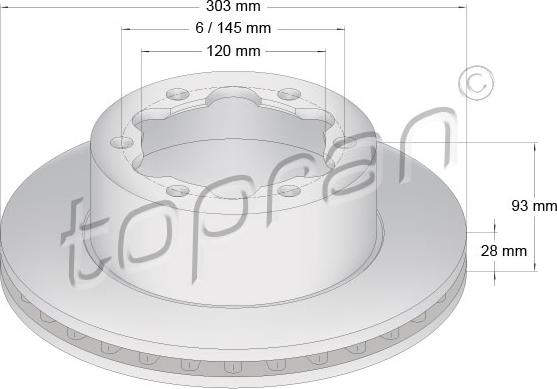 Topran 111 653 - Disc frana parts5.com