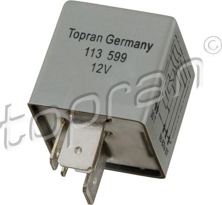 Topran 113 599 - Relay, fuel pump parts5.com