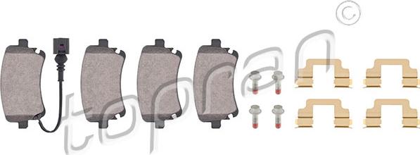 Topran 112 169 - Brake Pad Set, disc brake parts5.com