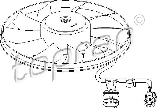 Topran 112 321 - Ventilator, radiator parts5.com