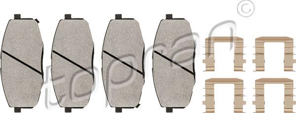 Topran 820 693 - Brake Pad Set, disc brake parts5.com