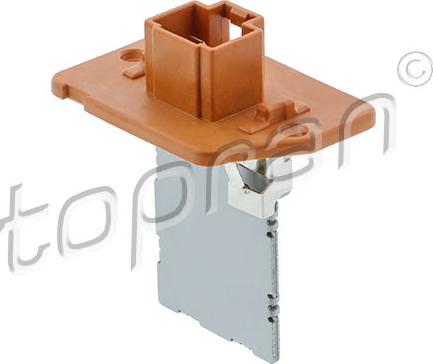 Topran 821 952 - Resistor, interior blower parts5.com