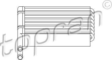 Topran 302 111 - Heat Exchanger, interior heating parts5.com