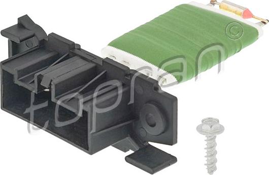 Topran 208 648 - Rezistor, ventilator habitaclu parts5.com