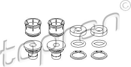 Topran 207905756 - Set reparatie, levier cutie de viteze parts5.com