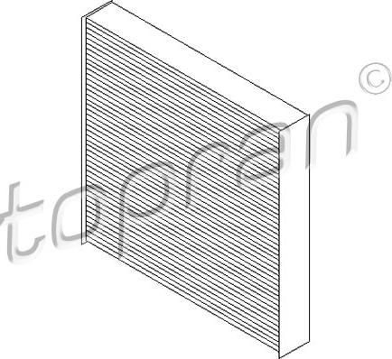 Topran 720 325 - Filtr, wentylacja przestrzeni pasażerskiej parts5.com