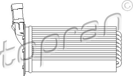 Topran 721 417 - Schimbator caldura, incalzire habitaclu parts5.com