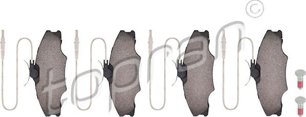 Topran 721 430 - Brake Pad Set, disc brake parts5.com