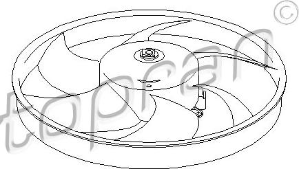 Topran 721 518 - Ventilator, radiator parts5.com