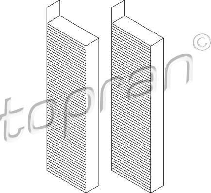 Topran 722 261 - Filter, zrak notranjega prostora parts5.com