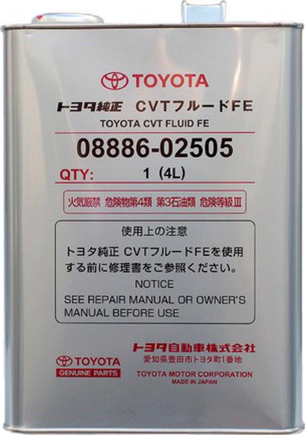 TOYOTA 08886-02505 - Λάδι αυτόματου κιβωτίου ταχυτήτων parts5.com